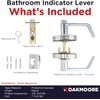 Commercial Door Handle Bathroom Door Lock in Chrome | Vacant