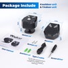 Solar Driveway Alarm Wireless Outside Weatherproof 1/3 Mile Long Range,