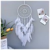 Dream Catcher Wall Hanging Feather Decoration, Hand Knitted, Dream Network,