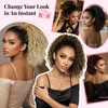 AliLeader Curly Ponytail Extension 10 Inch Drawstring Ponytail for Women