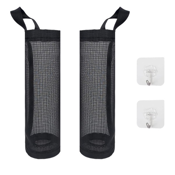 Fizzix 2 Pcs Plastic Bag Holder Set, Grocery Carrier Bag