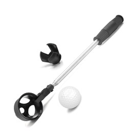 prowithlin Golf Ball Retriever, Stainless Telescopic Extendable Golf Ball Retriever for Water w/Golf Ball Pick Up Retriever Grabber Claw Sucker Tool, Golf Gift for Men (6ft)