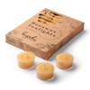 Hyoola Pure Beeswax Tea Lights, Handmade Decorative Unscented, Tealight Candles,