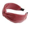Raspberry Faux Leather Wide Chunky Flex HeadBand/Head Band
