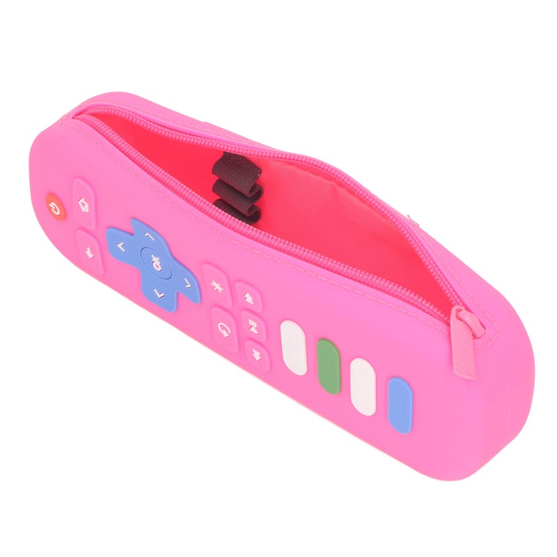 Baby Teether Bag Remote Control Shaped Dustproof Soft Silicone Pacifier