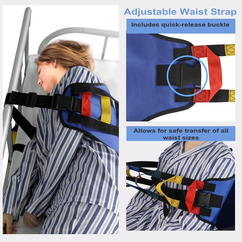 Transfer Belt Transfer Sling - Padded Gait Belt - Heavy