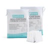Square Cotton Pads for Makeup Remover (400 Count), 100% Pure