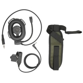 Military Headset Noise Reduction 2 Way Radio Headset with U94 PTT for Outdoor Military ActivityBlack