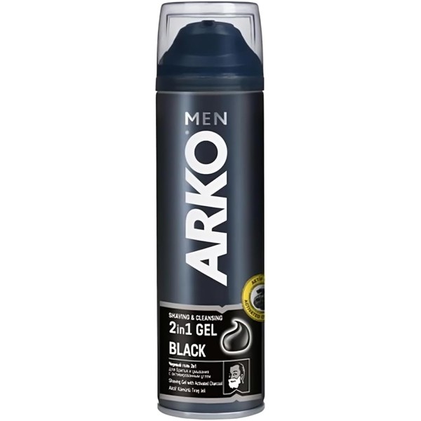 Arko Men 2 in 1 Shaving & Cleansing Black Shaving