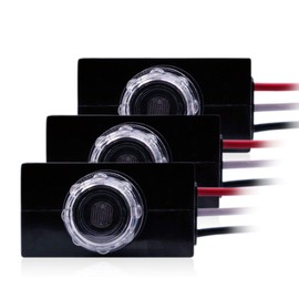 CHISWEAR Outdoor Photoelectric Switch Wire-in photocell Button Control Post Eye Light Control with Photocell Light Sensor