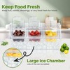 FSUON Ice Chilled Condiment Server, Condiment Caddy with 3 Polycarbonate