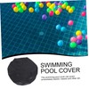 BESPORTBLE Outdoor Folding Round Pool Cover Durable Oxford Fabric Black