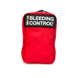 Basic Bleeding Control Kit from iThrive Medical - Stop The Bleed Kit with CAT Tourniquet, Trauma Dressing, Gauze & More - Public Access Emergency First Aid Kit in Red Nylon Bag