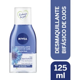 Nivea desmaquillante facial bifásico de ojos con biotina y flor de aciano 125 ml