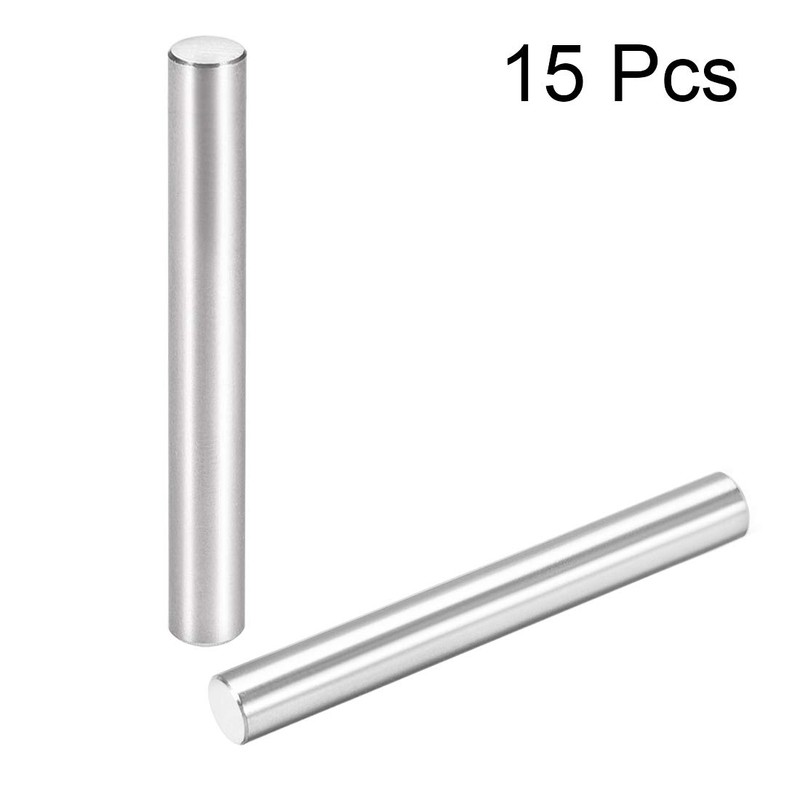 sourcing map 15Pcs 6mm X 50mm Dowel Pin 304 Stainless