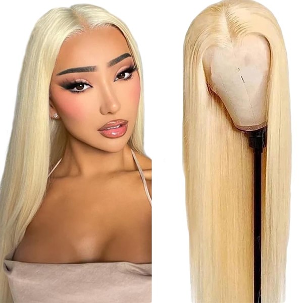 Creuost 34 Zoll Straight 4X1 Lace Frontal Human Hair Wig