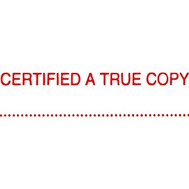 XSTAMPER 5015412 CX-BN 1541 Certified A True Copy, RED