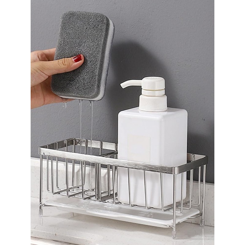 Sponge Holder for Kitchen Sink, Kitchen Sink Cocina Organizer and