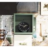 NexTime alarm clock, COMPANY ALARM very silent, black/metallic, ø 9