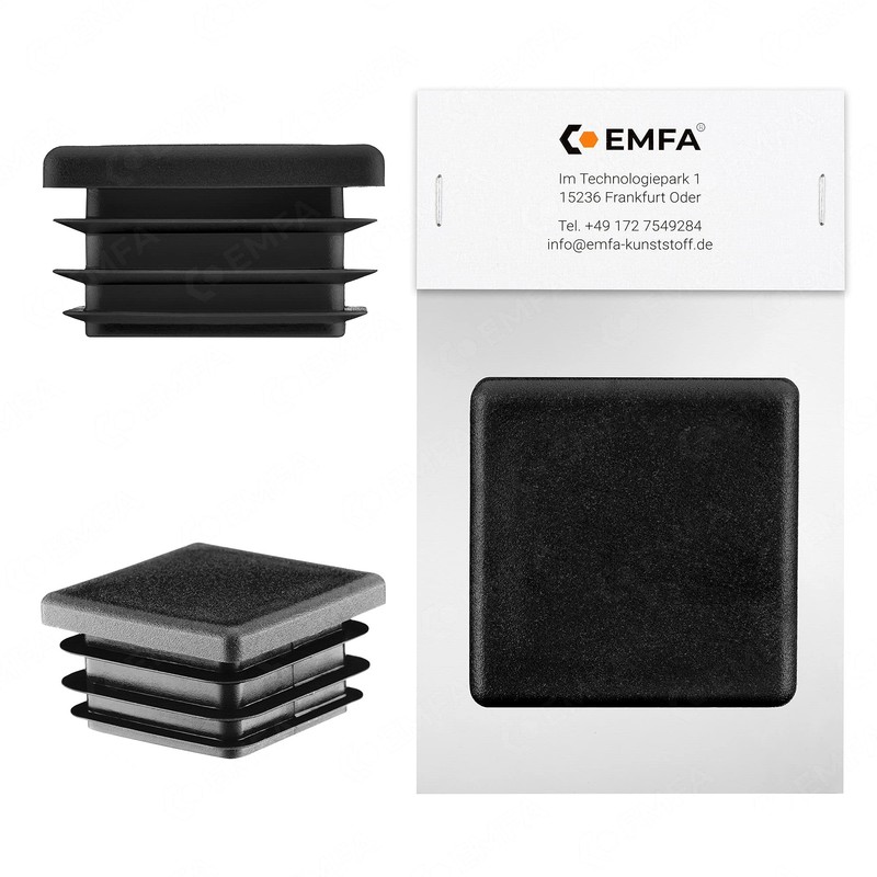 EMFA Lamellar Plug for Square Tube, 120 x 120 mm,