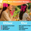 4PCS Satin Hair Bows for Women & Girls – Oversized