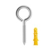 20pcs 2” 304 Stainless Screw Eyes Small Eyelet Screws Lag