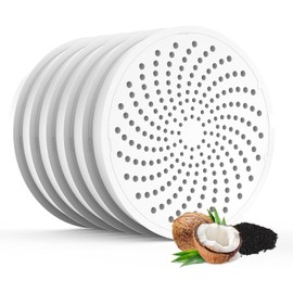 HoneyGuaridan Replacement Carbon Filter Updated for Pet Water Dispenser W18/W25/W25 Pro/W58 Pet Water Dispenser - Pack of 6