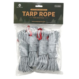 CAMPING MOON FS-4500 Tarp Rope 16.4 ft (4 m) Sub Pole Spare Rope, Set of 4