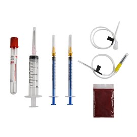 IV Practice Kit for Nurses - Phlebotomy & Venipuncture Training Kit with Needles, Syringes, Practice Tubes, and Simulated Blood - Injection Practice Kit with Realistic Blood Return Effect