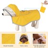 SlowTon Impermeable para Perros, Transparente Doble Capa Capucha, Impermeable para