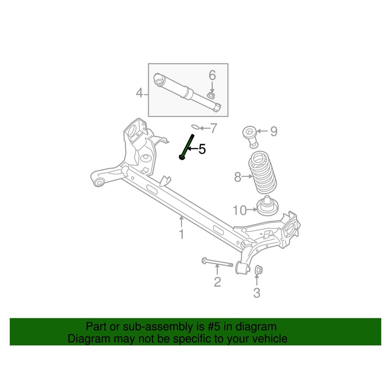 Nissan 54459-ET00A Shock Bolt