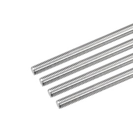 sourcing map Fully Threaded Rod M8 x 300mm 1.25mm Thread Pitch 304 Stainless Steel Right Hand Threaded Rods Bar Studs 4 Pack