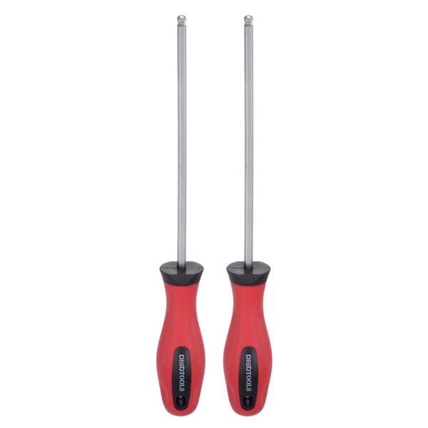 HARFINGTON 2pcs Ball Head Hex Screwdriver 4mm x 125mm Magnetic