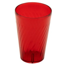 G.E.T. Enterprises 2224-1-R Red 24 oz. Plastic Tahiti Tumblers (Pack of 4)