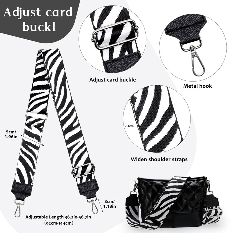 Smilcloud Bag Strap Wide 5 cm Bag Straps for Changing,