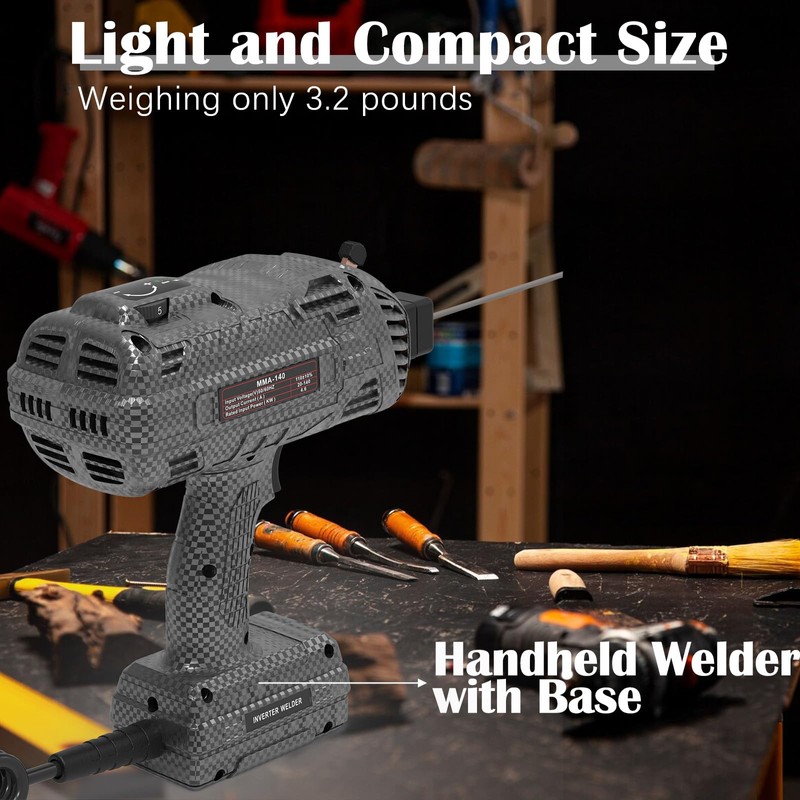 LIIJII Handheld Welder, 20-140A Welder Portable Welding Machine 110V, IGBT