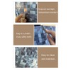 XUANINY 5-Sheet Peel and Stick Backsplash Tiles Dark Blue Surface