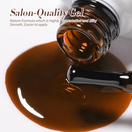 Born Pretty U V Nagellack Transparentes Milch-Gelee Nude Braun Burgund Schwarz - Gel Nagellack Kristall Transparent U V Lack Maniküre und Nagelkunst DIY zu Hause 6PCS