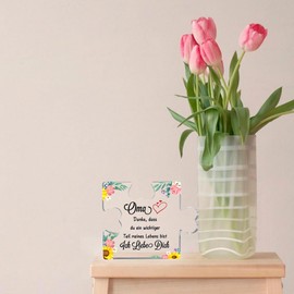 Grandma Gift Grandma Gift Christmas Gifts for Grandma Mother's Day Gift Grandma Birthday Gift Ideas for Grandma Easter Gift Grandma from Grandson Thank You Gifts Acrylic Plaque Decoration