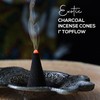 Red Rose Charcoal Incense Cones 1" TOPFLOW - 100 Pack