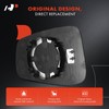 A-Premium Left Driver Side Heated Mirror Glass with Backing Plate