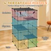 VISCOO Cat Cage, 4-Tier DIY Cat Enclosures Catio, Cat Playpen