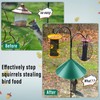 Domensi 4 Sets 18 Inches Squirrel Baffle for Bird Feeder