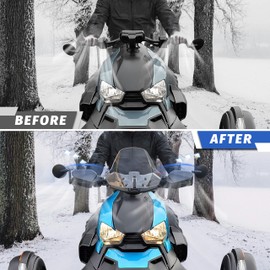 LDETXY Wind Deflectors for Can Am Ryker, Black Plastic Handguards Hand Protector Air Deflectors for Can-Am Ryker 600 900 Sport & Rally Edition All Models Accessories, Replace #219400894