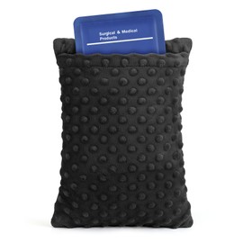 okmaba Hysterectomy Recovery Pillow with Hot/Cold Pack Pocket - Abdominal Surgery Recovery Pillow for Women, C-Section & Tummy Tuck Must Haves, Post Op Support Cushion (Black)