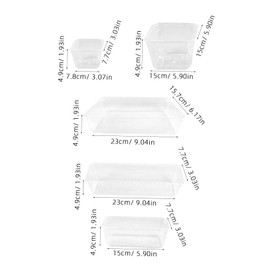 iplusmile 13pcs Organizer Versatile Storage Bins for Makeup Cutlery and Daily Essentials Easy Clean Plastic Rounded Corners for Home and Office Organization