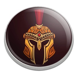 GRAPHICS & MORE Trojan Greek Spartan Warrior Helmet Gold and Red Golfing Premium Metal Golf Ball Marker