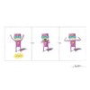 tak bento box pink superhero lunchbox leg