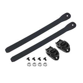 TUKEVA Pack of 2 Replacement Skates Strap Skate Strap Buckle Roller Replacement Skate Strap Ice Skate Buckle Accessories for Skate Shoes with Screw Nut Buckle for Outdoor Skating Parts (Black)