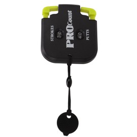 Golf Score Counter Mini Golf Stroke Counter with One Touch Reset and Simple Attachment to Clip (Black and Yellow)